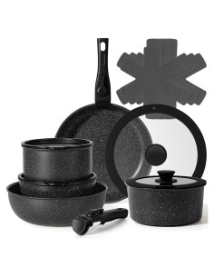 Juego de 15 Piezas SODAY Ollas y Sartenes Antiadherentes