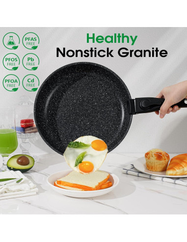 Juego de 15 Piezas SODAY Ollas y Sartenes Antiadherentes