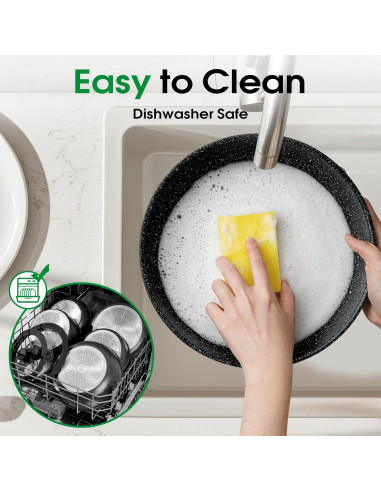 Juego de 15 Piezas SODAY Ollas y Sartenes Antiadherentes