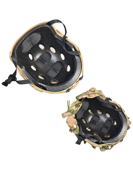 Casco Táctico JFFCESTORE PJ Camuflaje Ligero para Airsoft