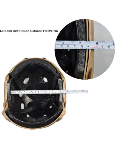 Casco Táctico JFFCESTORE PJ Camuflaje Ligero para Airsoft