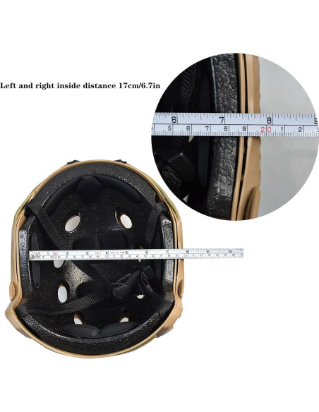 Casco Táctico JFFCESTORE PJ Camuflaje Ligero para Airsoft