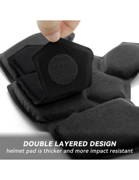 Almohadillas tácticas AOUTACC para casco de airsoft 26x20cm