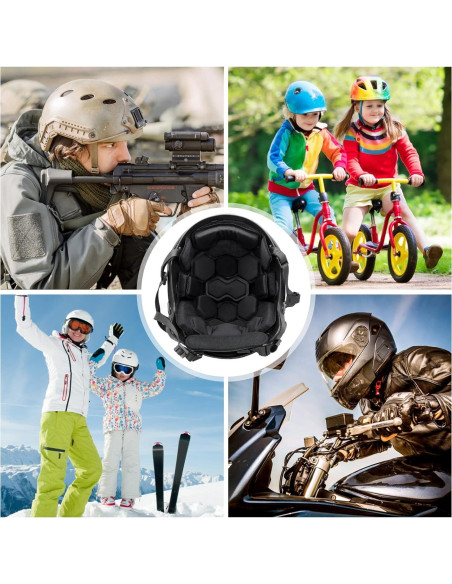 Almohadillas tácticas AOUTACC para casco de airsoft 26x20cm