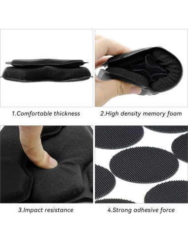 Almohadillas tácticas AOUTACC para casco de airsoft 26x20cm