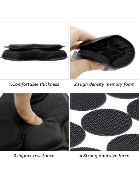 Almohadillas tácticas AOUTACC para casco de airsoft 26x20cm