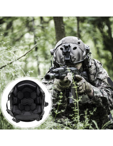 Almohadillas tácticas AOUTACC para casco de airsoft 26x20cm