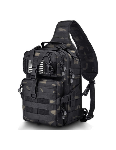 Bolsa de Bandolera Táctica HAOMUK EDC Compacta 24x16x35cm