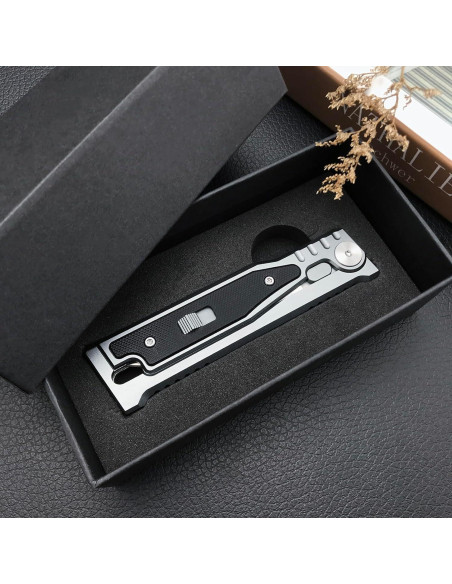 Cuchillo Plegable Genérico Acero D2 8 cm Mango G10 Camping