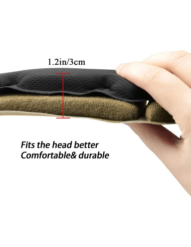 Almohadillas para Casco Yzpacc Universal Espuma EVA Caqui