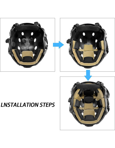 Almohadillas para Casco Yzpacc Universal Espuma EVA Caqui