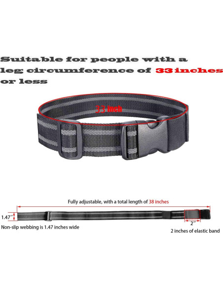 Correa de pierna táctica ONE WVW PIN 90cm ajustable