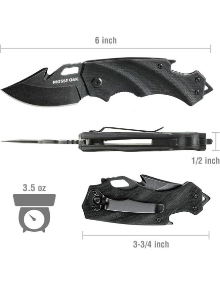 Cuchillo Plegable MOSSY OAK Mini 6,35 cm Acero Inoxidable