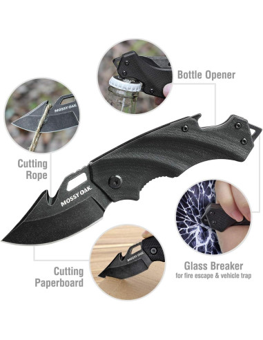 Cuchillo Plegable MOSSY OAK Mini 6,35 cm Acero Inoxidable