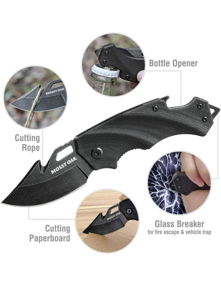 Cuchillo Plegable MOSSY OAK Mini 6,35 cm Acero Inoxidable