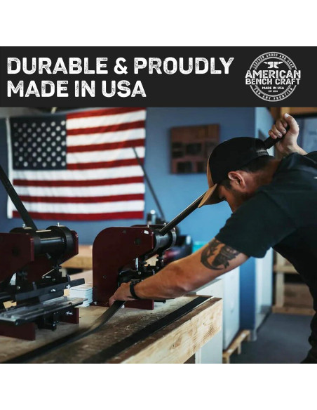 Llave Táctica American Bench Craft de Cuero Marrón