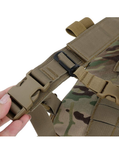 Arnés Táctico Huenco con Mochila MOLLE y Bolsillos
