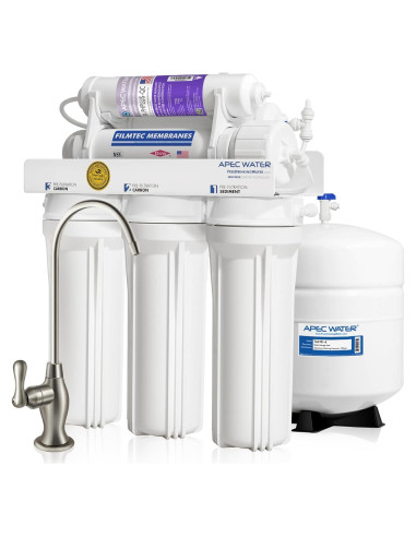 Sistema de Filtro de Agua APEC RO-PH90 6 Etapas Alcalino 90 GPD