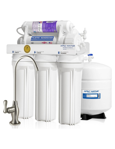 Sistema de Filtro de Agua APEC RO-PH90 6 Etapas Alcalino 90 GPD