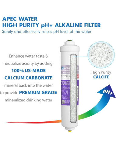 Sistema de Filtro de Agua APEC RO-PH90 6 Etapas Alcalino 90 GPD