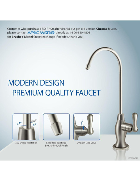 Sistema de Filtro de Agua APEC RO-PH90 6 Etapas Alcalino 90 GPD