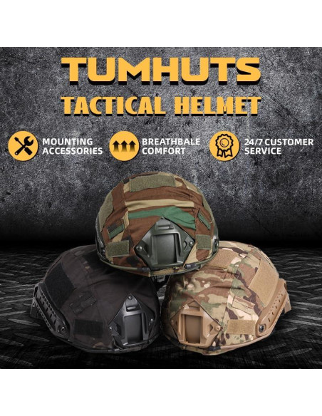 Casco Táctico Tumhuts TUM002 Verde para Airsoft y Paintball