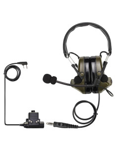 Auriculares Tácticos Retevis EHK007 con Micrófono y Reducción de Ruido