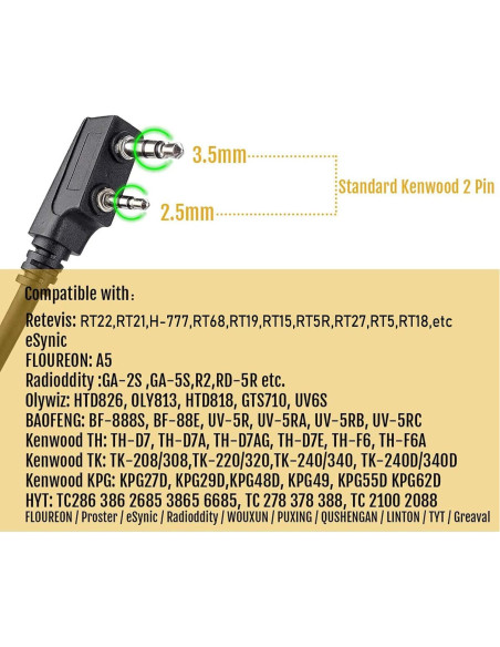 Auriculares Tácticos Retevis EHK007 con Micrófono y Reducción de Ruido