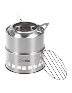 Estufa de Camping Ohuhu Acero Inoxidable Portátil 0.36 kg