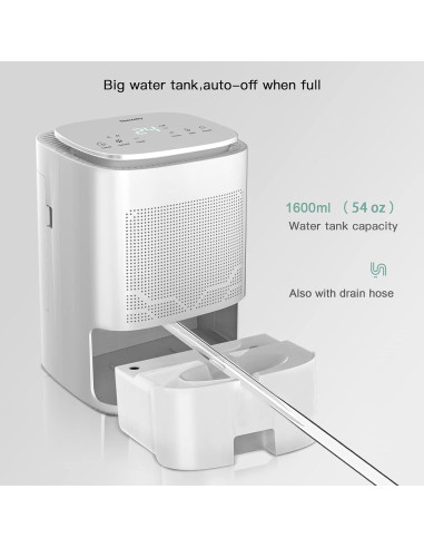 Deshumidificador THECOSKY DH16 con Filtro HEPA y 1600ml