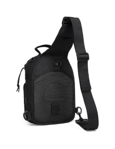 Mochila Cruzada Táctica Militar Negra 10L para Hombres 2