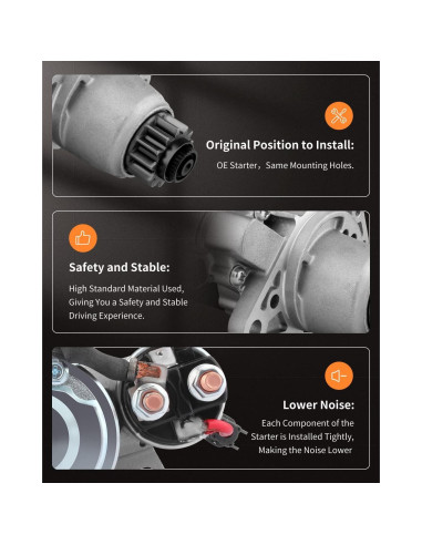 Arrancador OCPTY para Nissan Altima/Sentra 2.5L 2002-2007