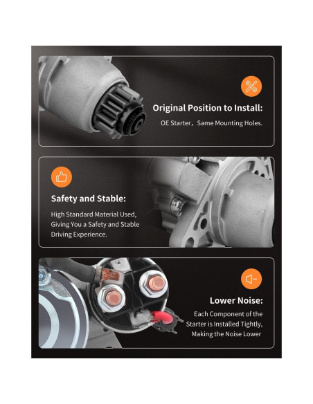 Arrancador OCPTY para Nissan Altima/Sentra 2.5L 2002-2007