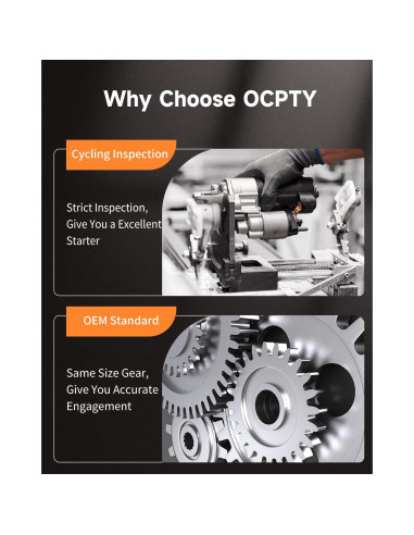 Arrancador OCPTY para Nissan Altima/Sentra 2.5L 2002-2007