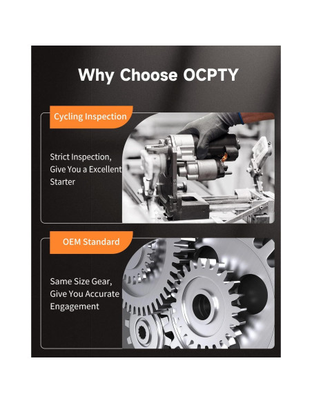 Arrancador OCPTY para Nissan Altima/Sentra 2.5L 2002-2007