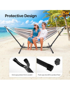 Estand de Hamaca ONCLOUD 274 cm Ajustable Soporte Negro 2
