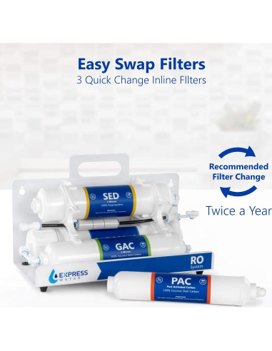 Sistema de Filtración de Agua Express Water EZRO5 4 Etapas