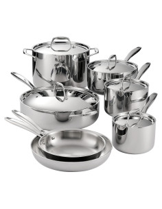 Juego de cocina Tramontina 12 piezas acero inoxidable