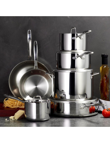 Juego de cocina Tramontina 12 piezas acero inoxidable