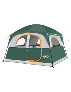 Tienda de Camping UNP para 6 Personas Impermeable Verde