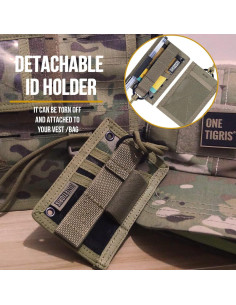 Soporte Táctico OneTigris para ID y Tarjetas - Camo 2
