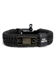 Pulsera Táctica de Supervivencia iHeartDogs con Bandera