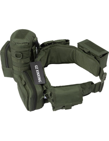 Cinturón Táctico GZ XINXING Modelo Tb Nylon Verde 5 en 1