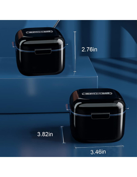 Taza para Dentaduras Whoobell Estuche Protector Bucal Negro