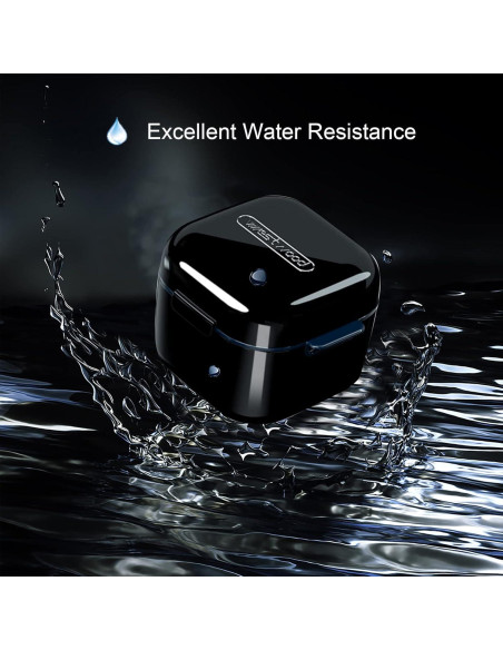 Taza para Dentaduras Whoobell Estuche Protector Bucal Negro