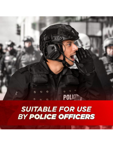 Adaptador de riel Arc Tesorrio Peltor Comtac Táctico Negro