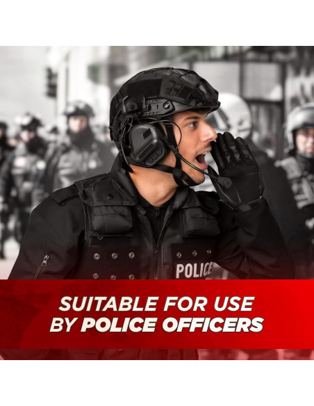 Adaptador de riel Arc Tesorrio Peltor Comtac Táctico Negro