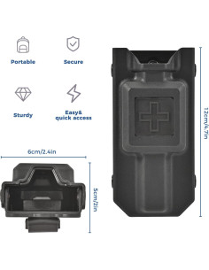 Soporte para Torniquete Olaismln Molle Negro 11.94x6.10 cm 2