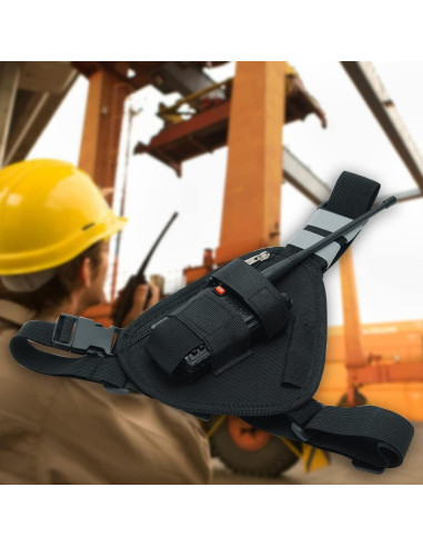 Chaleco Táctico Universal Airiton Nylon Ajustable Negro