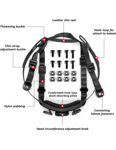 Correa de Barbilla Yzpacc para Casco Táctico Ajustable 2